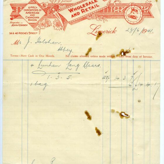 Shop Licenses and Receipts
