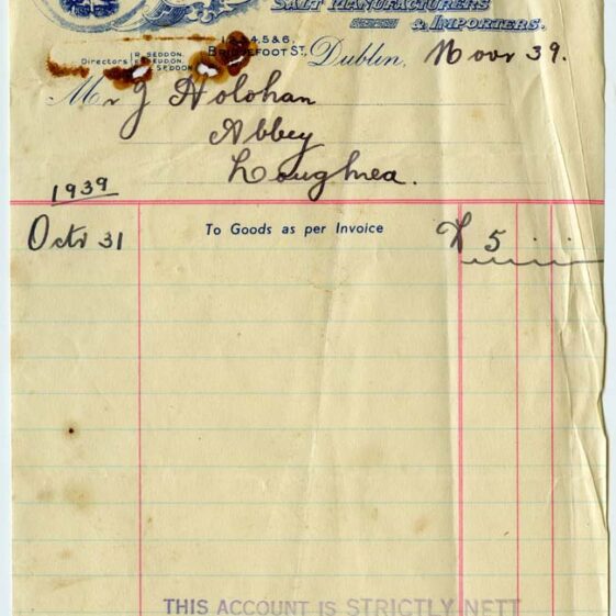 Shop Licenses and Receipts