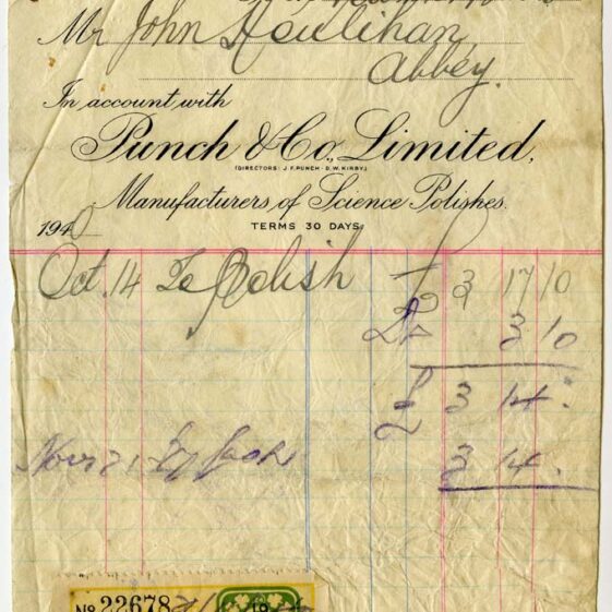 Shop Licenses and Receipts