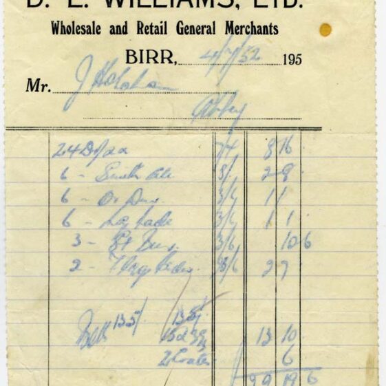 Shop Licenses and Receipts