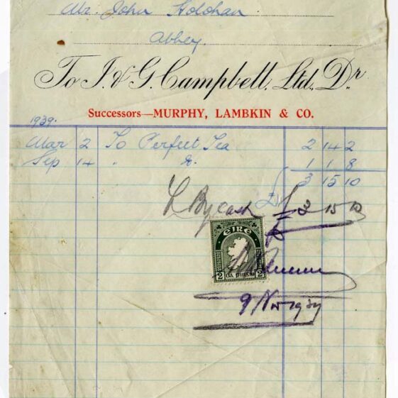 Shop Licenses and Receipts