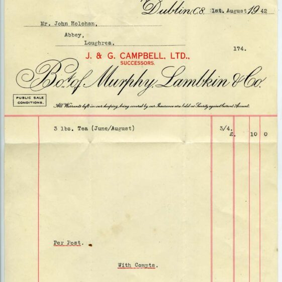 Shop Licenses and Receipts