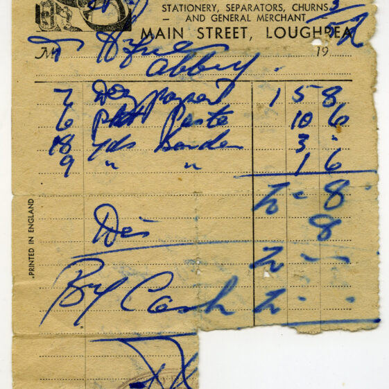 Shop Receipts