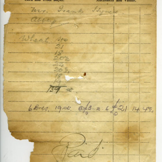 Shop Receipts