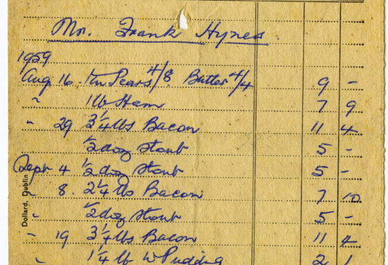 Shop Receipts
