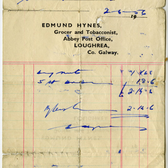 Shop Receipts