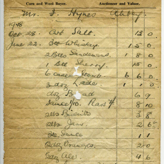 Shop Receipts