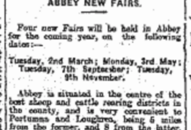Fair Days in Abbey in 1915