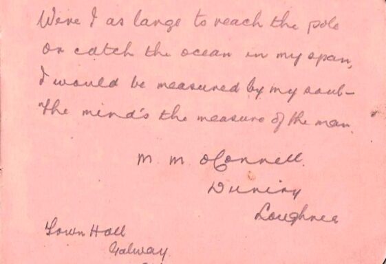 The Entry In The Autograph Book