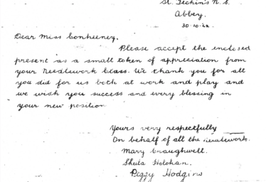 A Letter of Appreciation