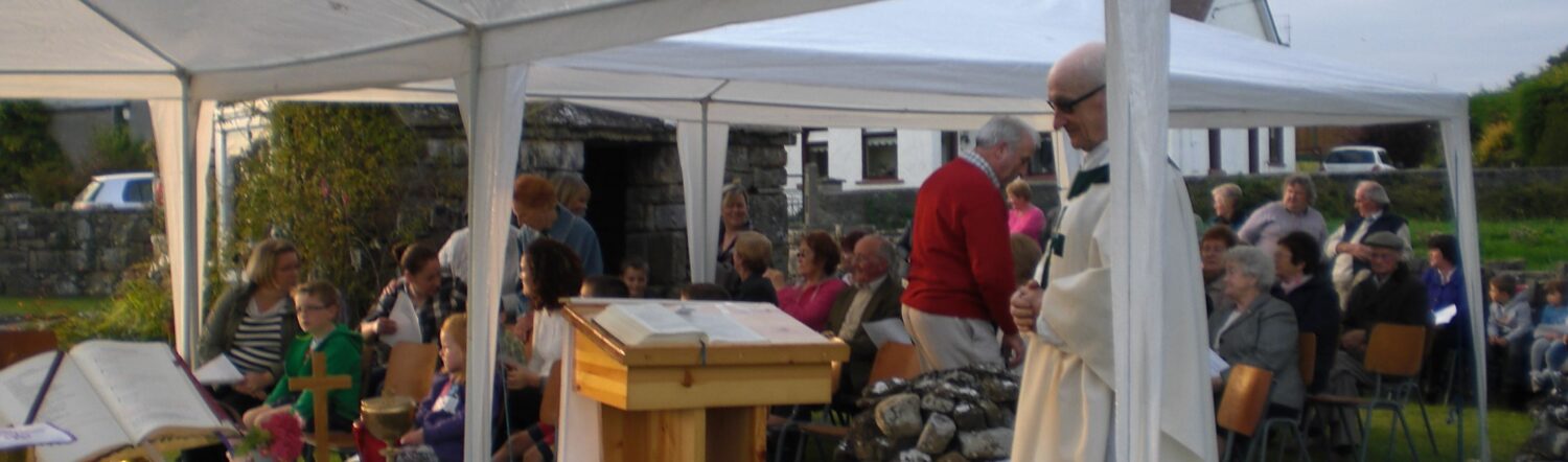 Celebrating Mass at Lady Well Abbey