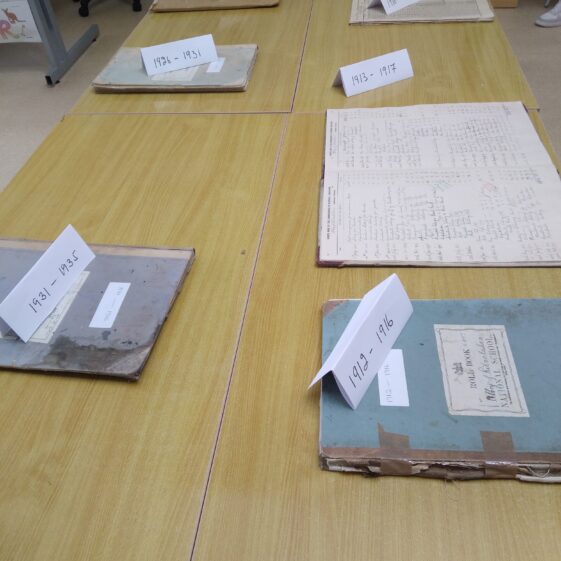 The old Roll Books