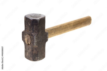 Sledge Hammer. Some of my grandfather's working tools, similar to some of those I saw in his barn as a child; also the large neck halter, harness, and reins of the retired horse, were also hung up there, mementos of his working life for Galway County Council.              | Courtesy: Michael Wright