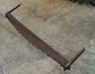 A tree cutting two man crosscut saw | Courtesy: Michael Wright